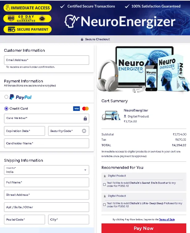 Neuro Energizer-order-page